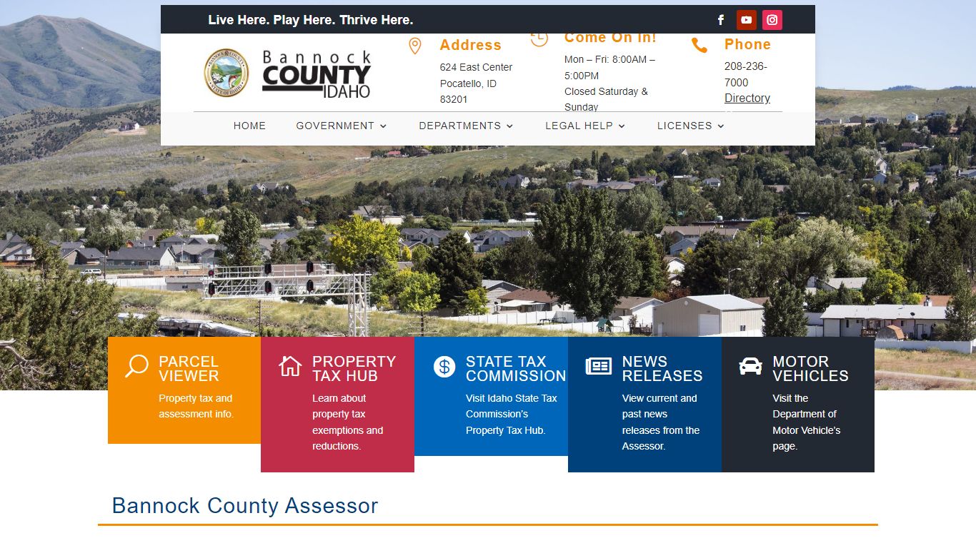 Assessor | Bannock County